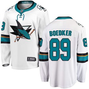 Pánské NHL San Jose Sharks dresy 89 Mikkel Boedker Breakaway Bílý Fanatics Branded Venkovní