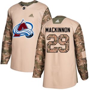 Dětské NHL Colorado Avalanche dresy 29 Nathan MacKinnon Authentic Camo Adidas Veterans Day Practice