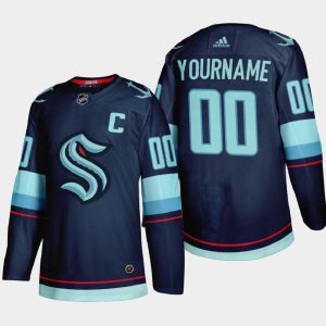 Seattle Kraken Personalizované Dresy 2021-22 Navy Authentic Stitched