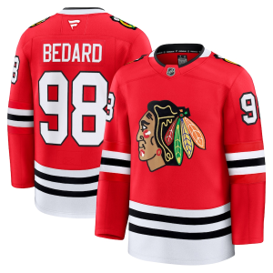 Pánské NHL Chicago Blackhawks Connor Bedard #98 Dresy Fanatics Domácí Premium Červený