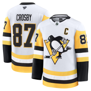 Pánské NHL Pittsburgh Penguins Sidney Crosby #87 Dresy Fanatics Borte Premium Bílý