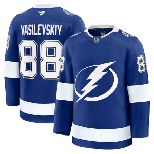 Pánské NHL Tampa Bay Lightning Andrei Vasilevskiy #88 Dresy Fanatics Domácí Premium Modrý
