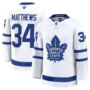 Pánské NHL Toronto Maple Leafs Auston Matthews #34 Dresy Fanatics Venkovní Premium Bílý